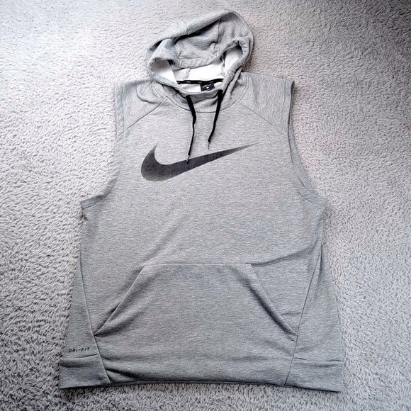 Nike Gray and Black Sweatshirt Hoodie - Picture 1 of 6